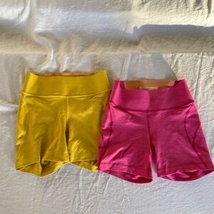 Outdoor Voices techsweat high rise running shorts size small set of 2, bundle